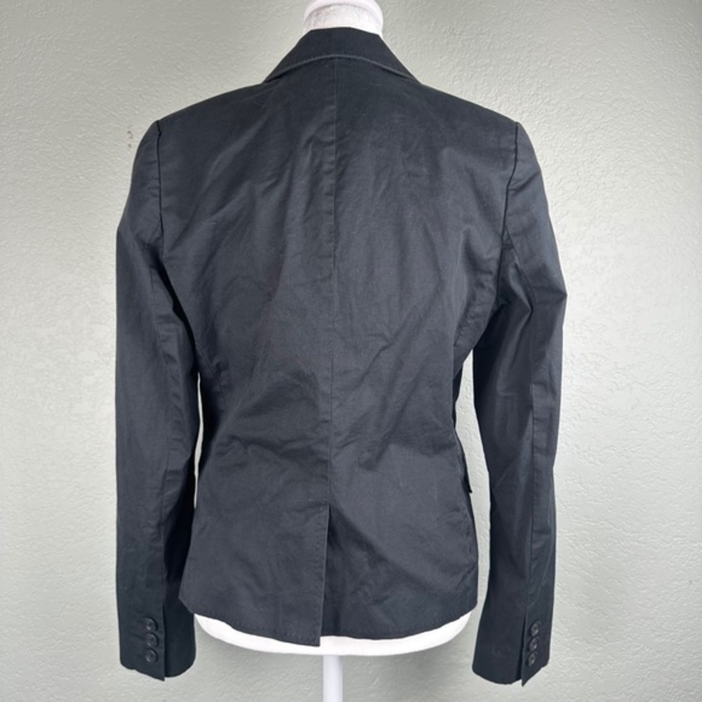 Y2K Banana Republic Blazer Womens 4 Gray Charcoal Career Office Suit Jacket Vtg - Picture 3 of 14